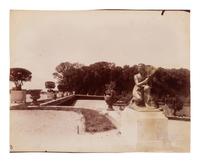 A group of five photographs depicting the grounds of Versailles ( Cours d'Honneur, Versailles , 1901; La Vénus accroupie, par Coysevox (Versailles) , 1902; Versailles - Bassin de Neptune, 1902; Versailles - l'Orangerie, 1903; Grand Trianon - le Buffet , 1906)