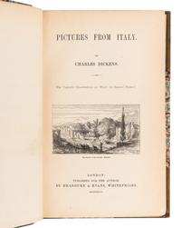 DICKENS, Charles (1812-1870). Pictures From Italy . London: Bradbury & Evans for the Author, 1846.