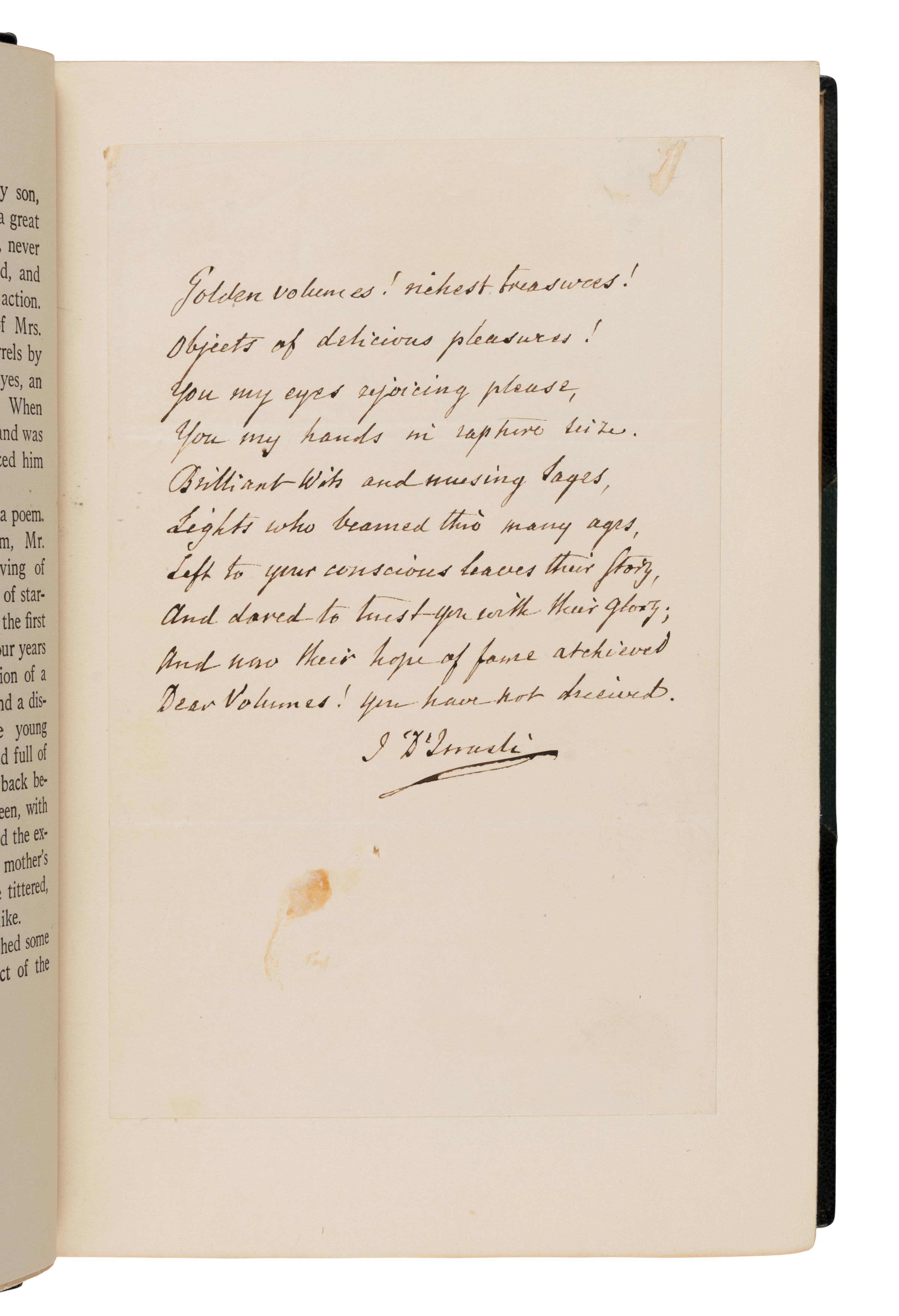 [Binding]. [Disraeli, Benjamin (1804-1881)]. -- Maurois, Andre (1885-1967)]. Disraeli A Picture of the Victorian Age . New York: Appleton and Company, 1931.