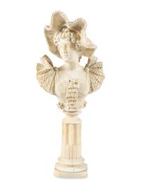 A Continental Alabaster Bust