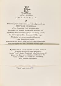 [Kelmscott Press] Johnson, Ruth and Foster. Kelmscott Revisited