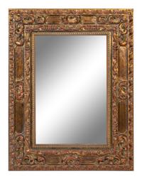 A Baroque Style Carved Gilt Wood Mirror — 20TH CENTURY