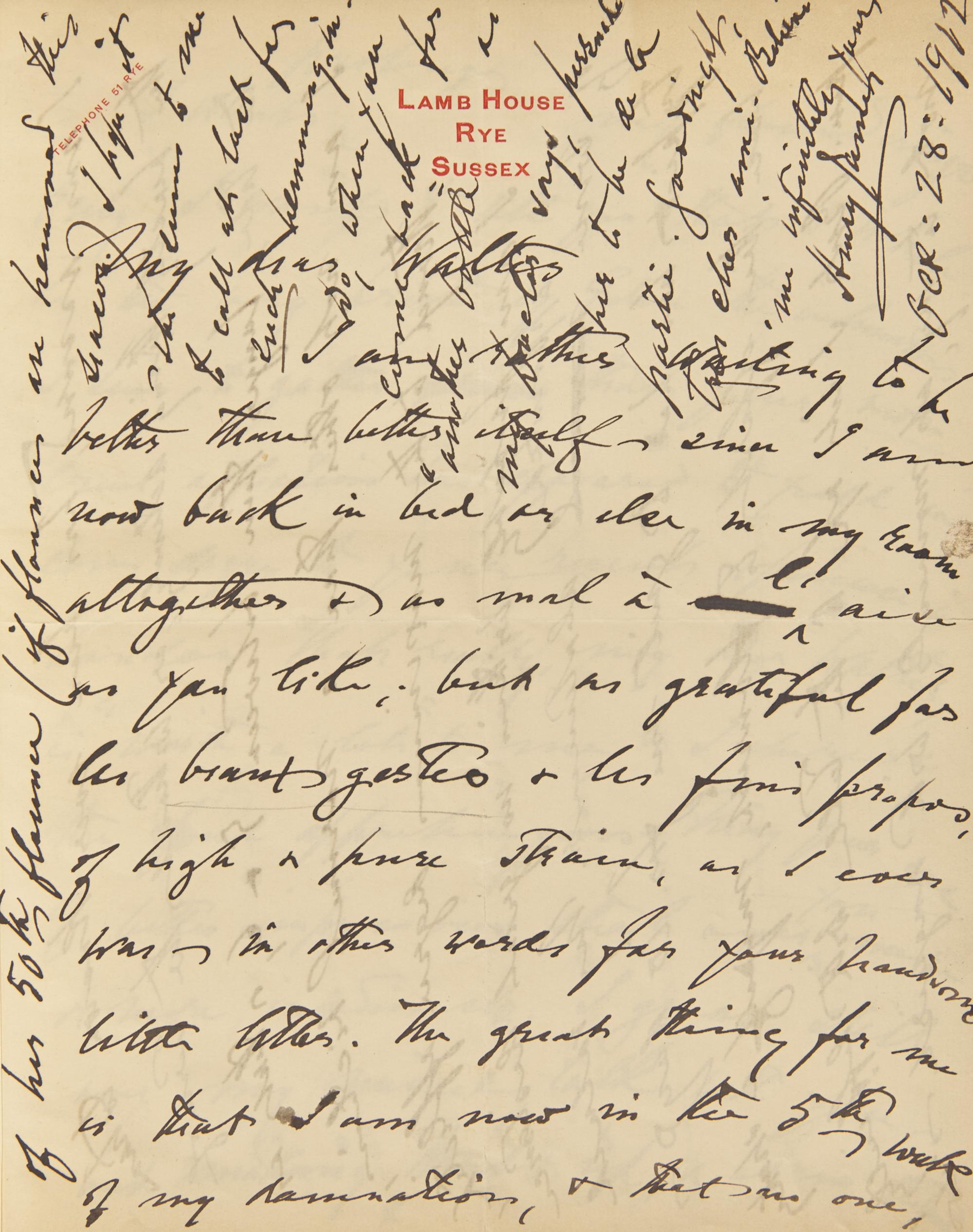 [Black Sun Press] [James, Henry, and Walter Berry] Letters of Henry James to Walter Berry