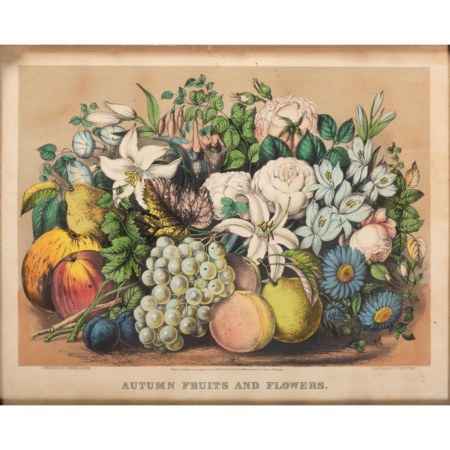 Three Framed Lithographs Including Currier & Ives and E.C. Kellogg