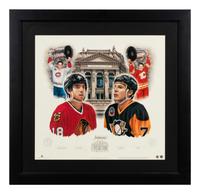 A 2000 Hockey Hall of Fame Daniel Parry Limited Edition Print Personally Gifted From Denis Savard,