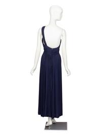 Scaasi, Navy Pleated Dress