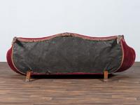 A Victorian Floral Carved Rosewood Parlor Settee