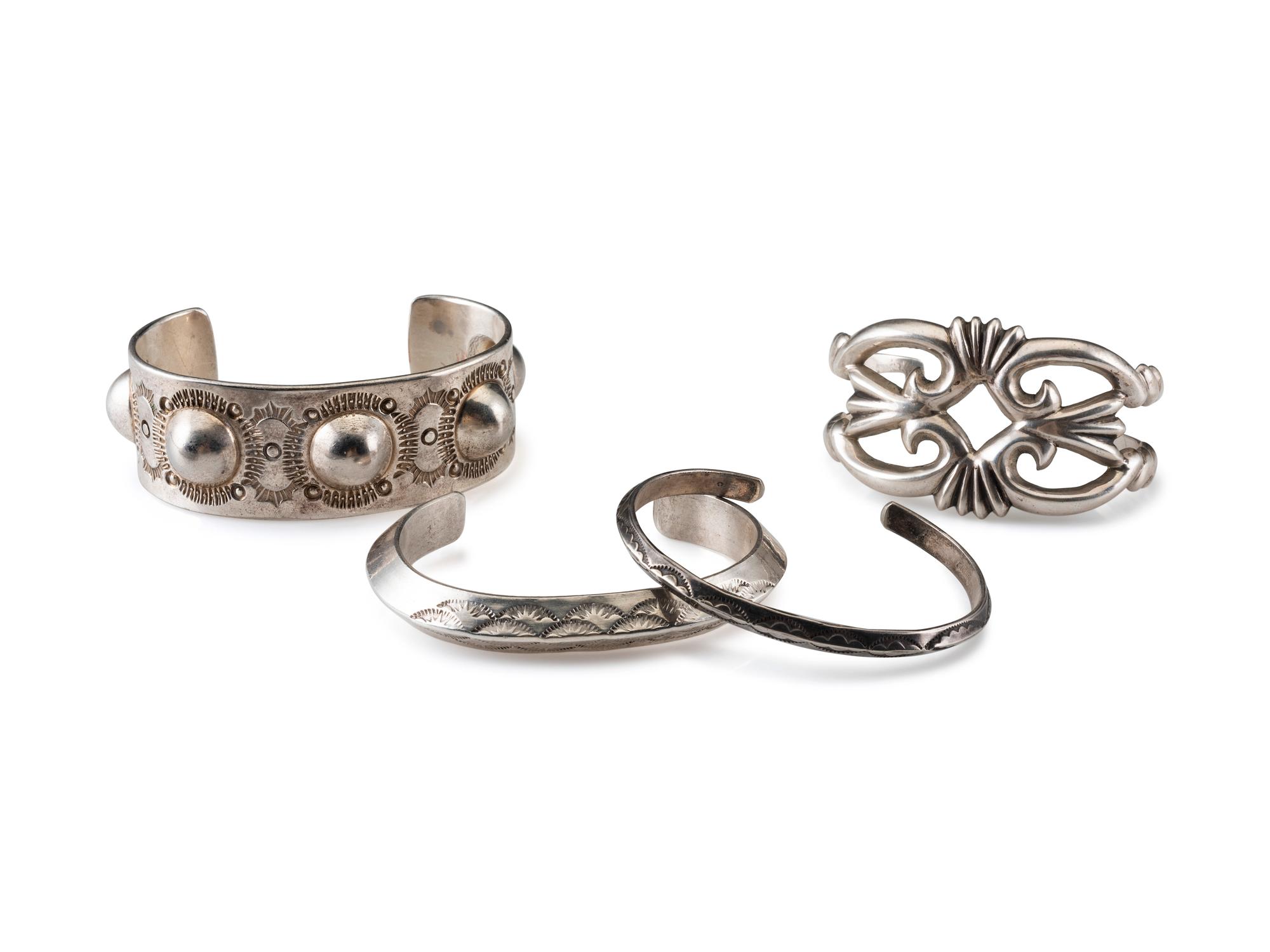 Navajo Silver Cuff Bracelets