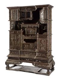A Pair of Chinese Export Hardwood Whatnot Cabinets