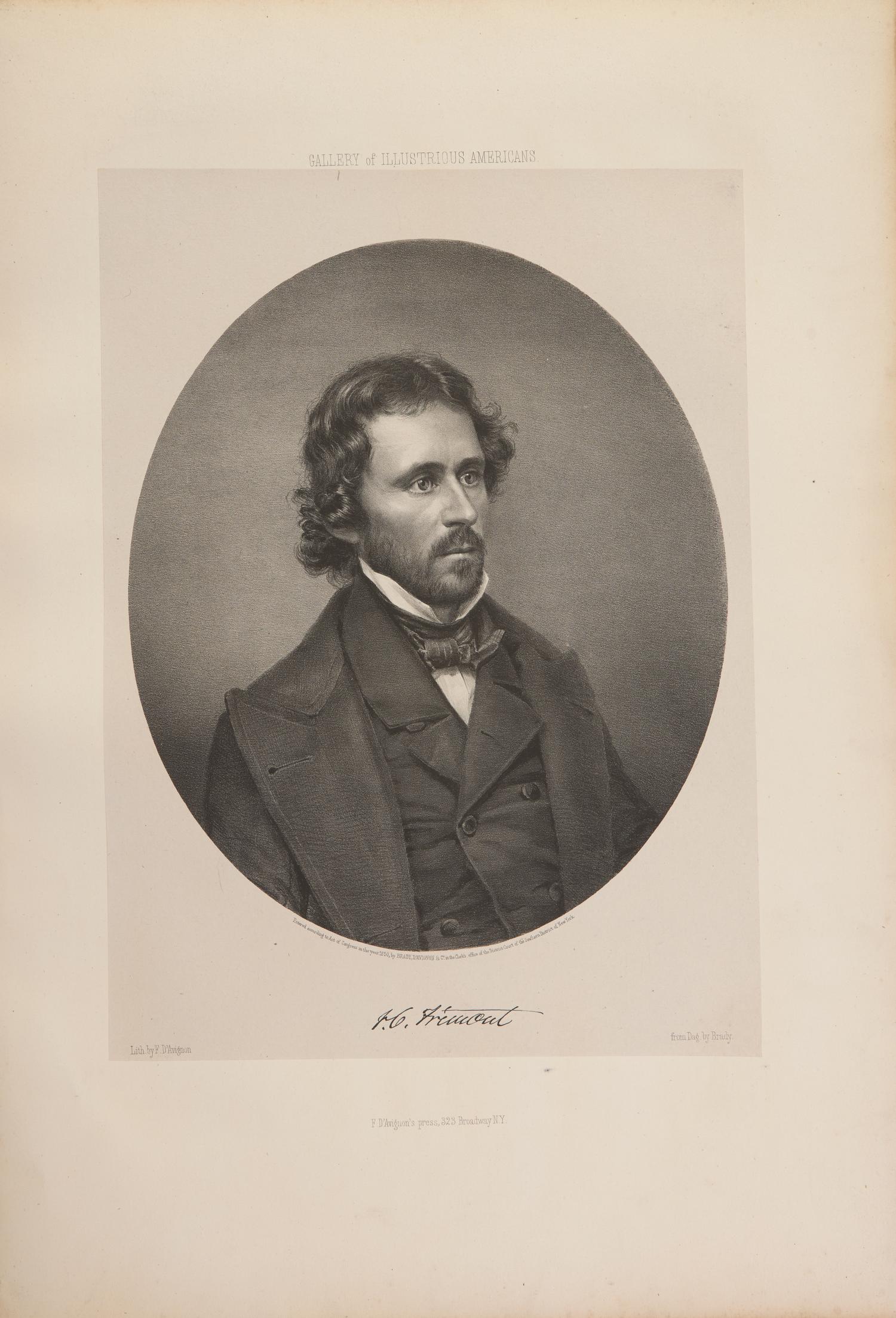 [Americana] [Brady, Mathew B.] Lester, C. Edwards (editor). The Gallery of Illustrious Americans, Containing the Portraits and Biographical Sketches of Twenty-Four of the Most Eminent Citizens of the American Republic, Since the Death of Washington