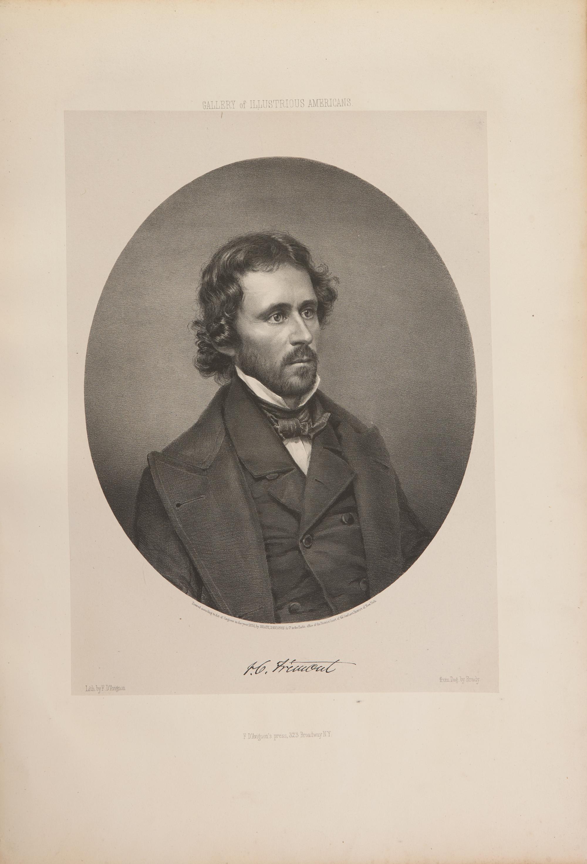 [Americana] [Brady, Mathew B.] Lester, C. Edwards (editor). The Gallery of Illustrious Americans, Containing the Portraits and Biographical Sketches of Twenty-Four of the Most Eminent Citizens of the American Republic, Since the Death of Washington