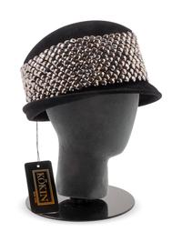 12 Assorted Hats and a Pair of Feathered Cuffs, 1970-2000s