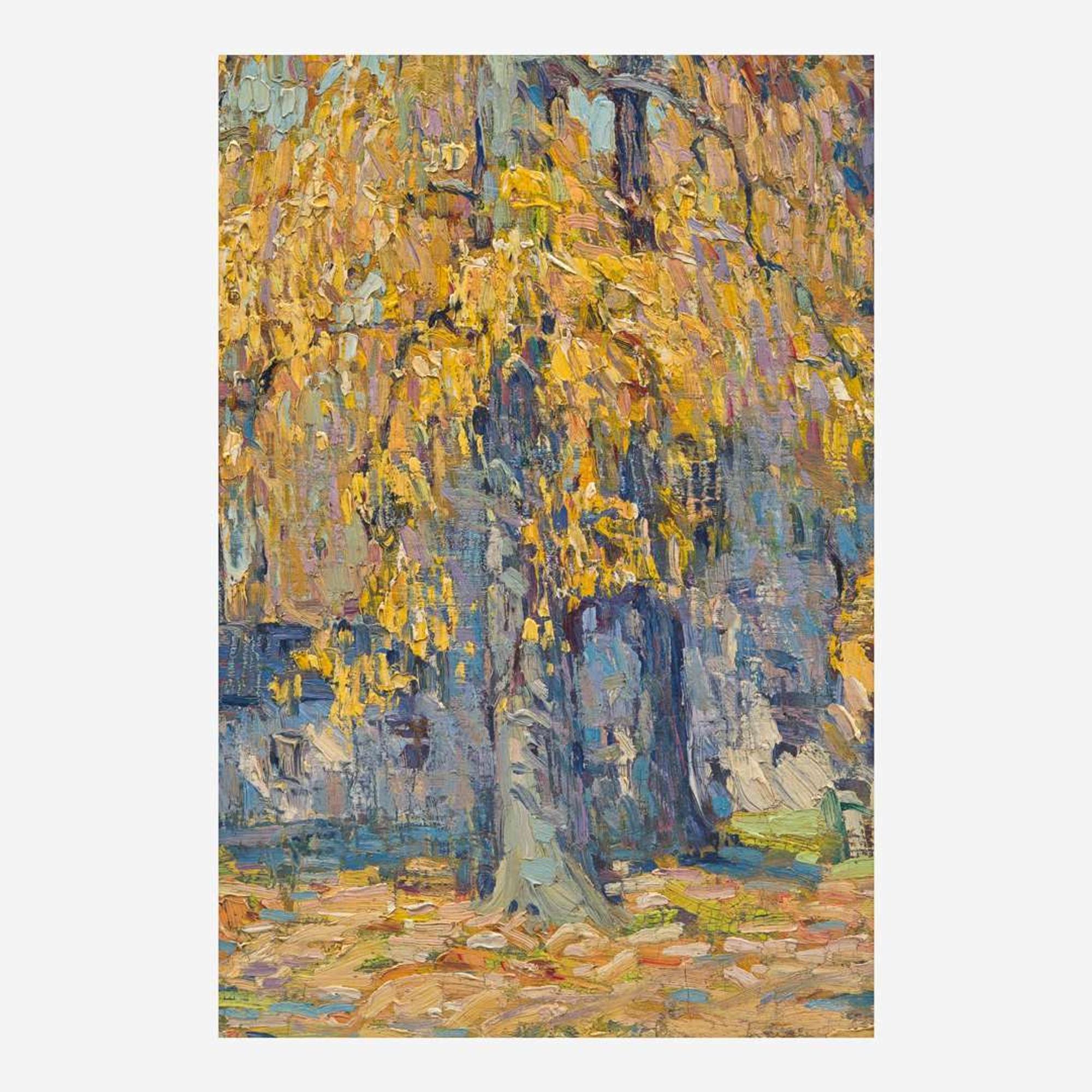 John Fulton Folinsbee (American, 1892–1972) Golden Afternoon (A Triptych)