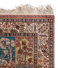 A Qom Silk Rug