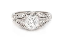 A Platinum and Diamond Ring, Whitehouse Brothers, 4.20 dwts.