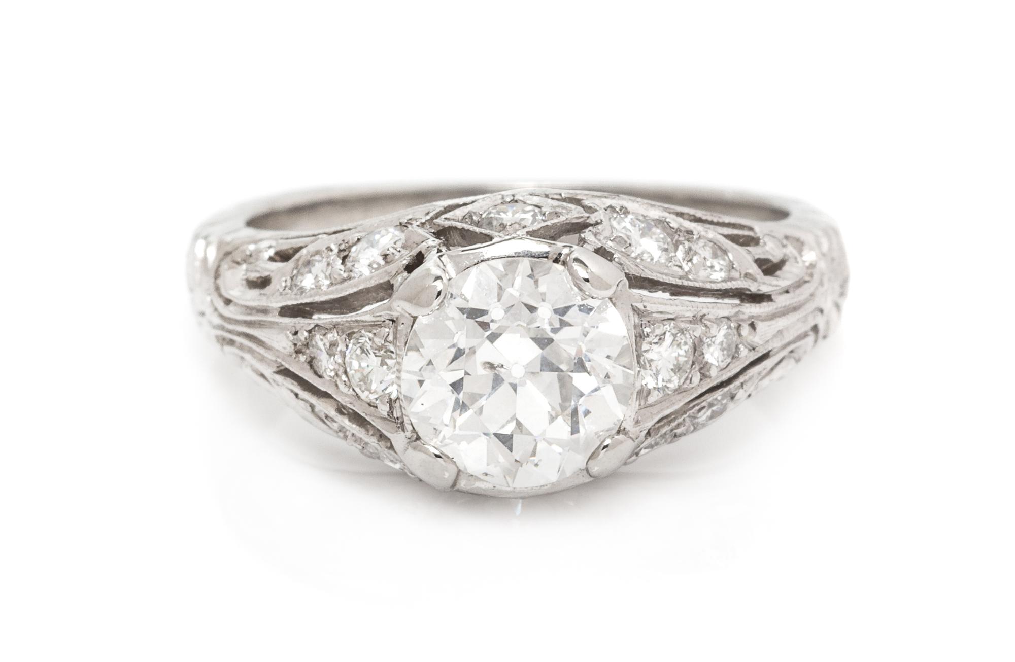 A Platinum and Diamond Ring, Whitehouse Brothers, 4.20 dwts.