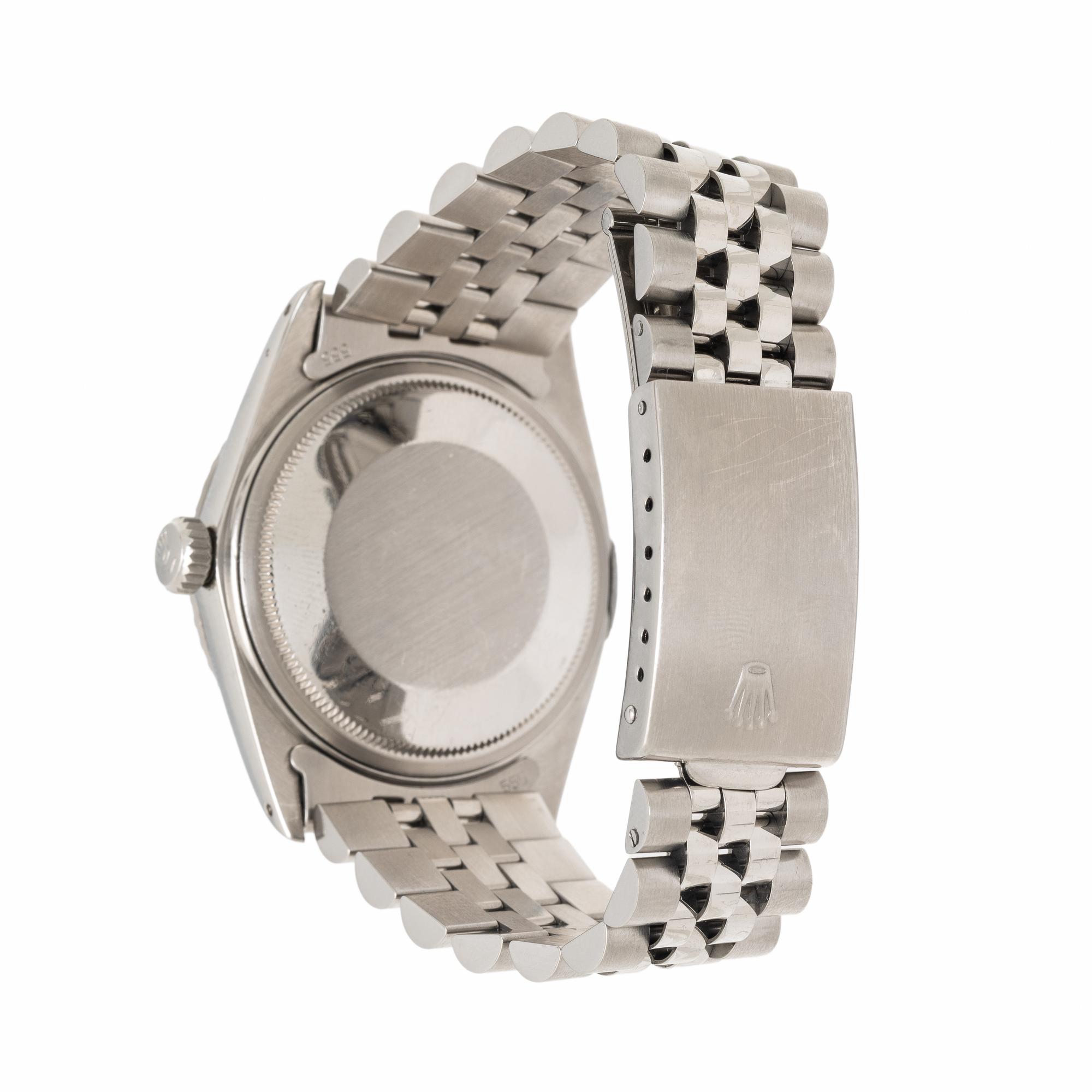 Rolex, Ref. 16030, Stainless Steel 'Datejust' Watch With Rare 'Opticolor' 'Blue Confetti' Dial