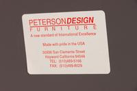 A Peterson Design Table