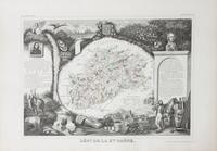 A Collection of Twelve French Engravings, 19TH CENTURY, comprising maps of wine-producing regions from Atlas National Illustre, unframe