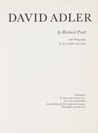 PRATT, RICHARD. David Adler. The Architect and His Work. New York, (1970). First and only edition.