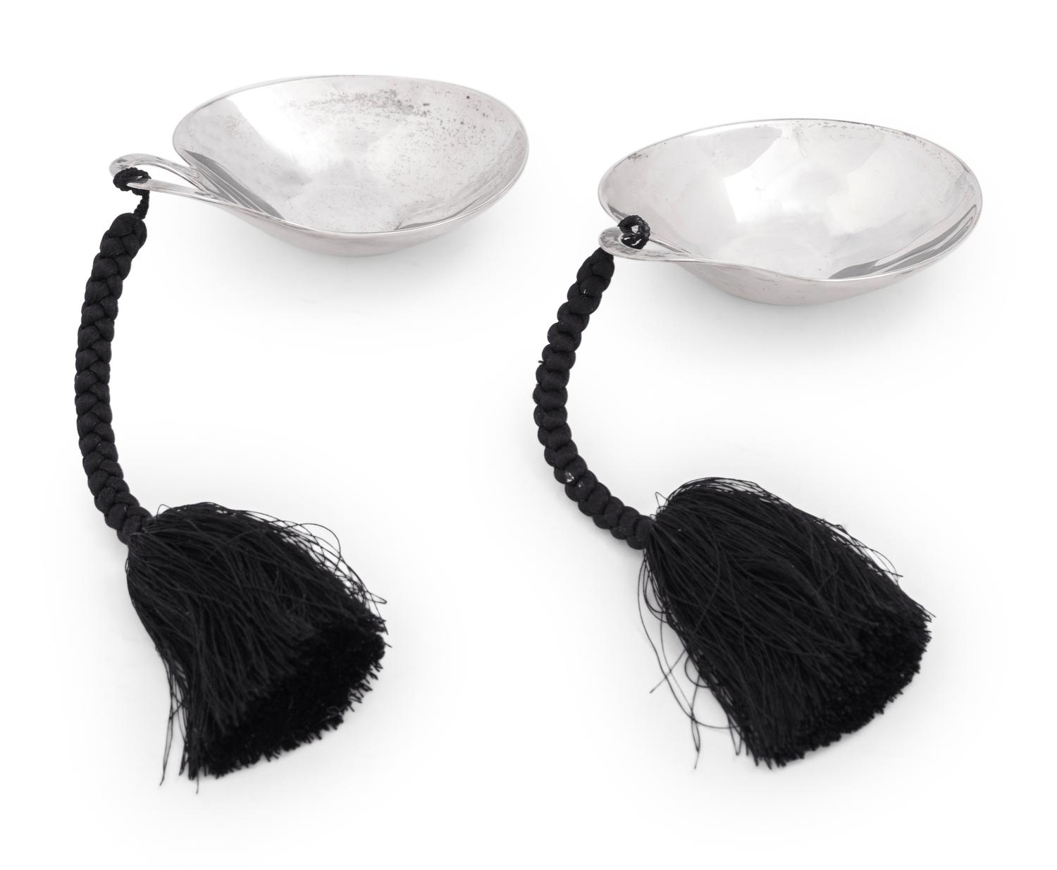 A Pair of Elsa Peretti for Tiffany and Co. Spanish Silver Tastevin