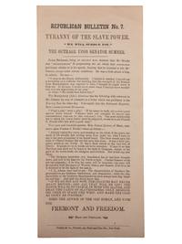[SLAVERY & ABOLITION]. A broadside and group of pamphlets related to slavery and abolition in Kansas prior to the Civil War, comprising: