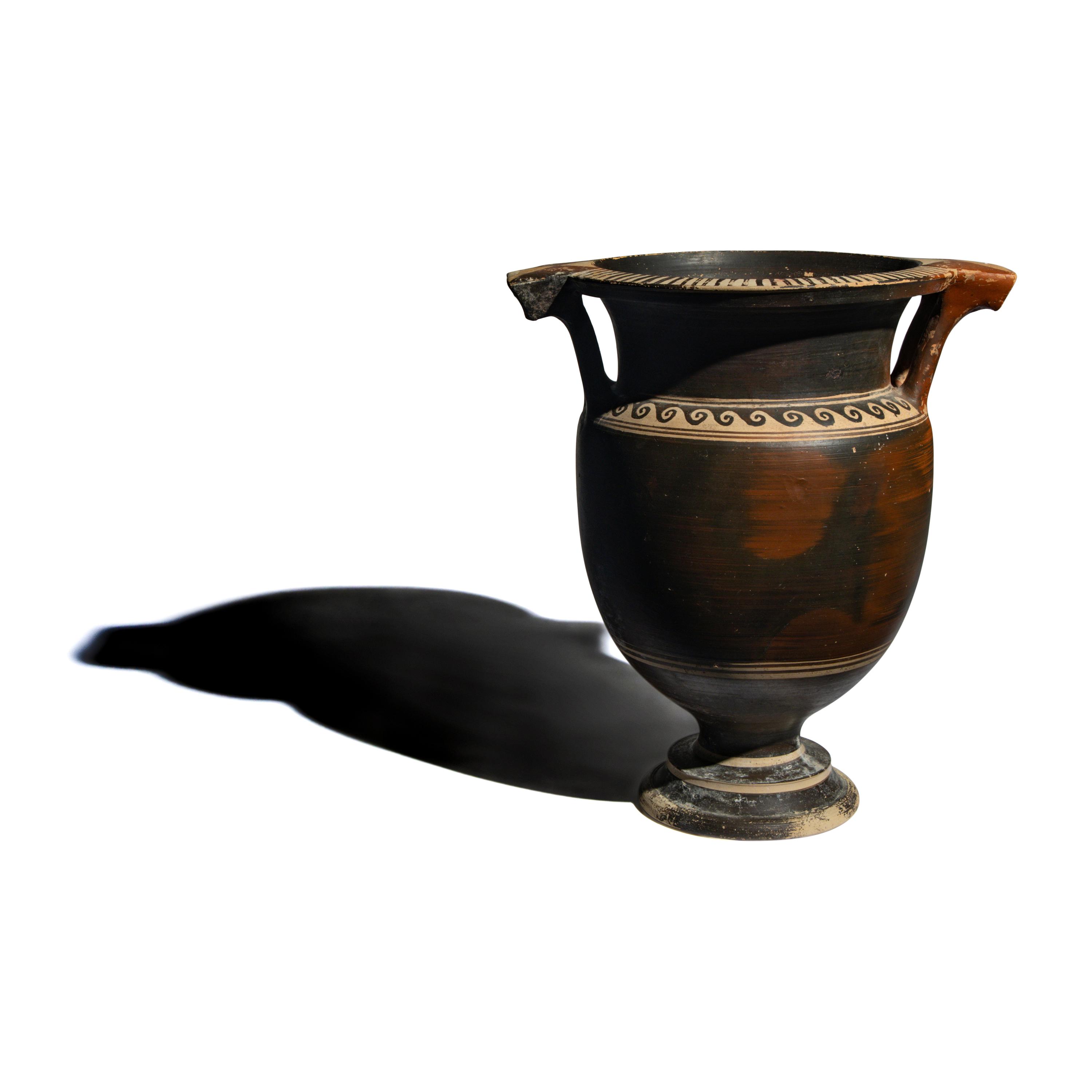 A Messapian Terracotta Column Krater