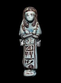 An Egyptian Faience Ushabti of Meritamun