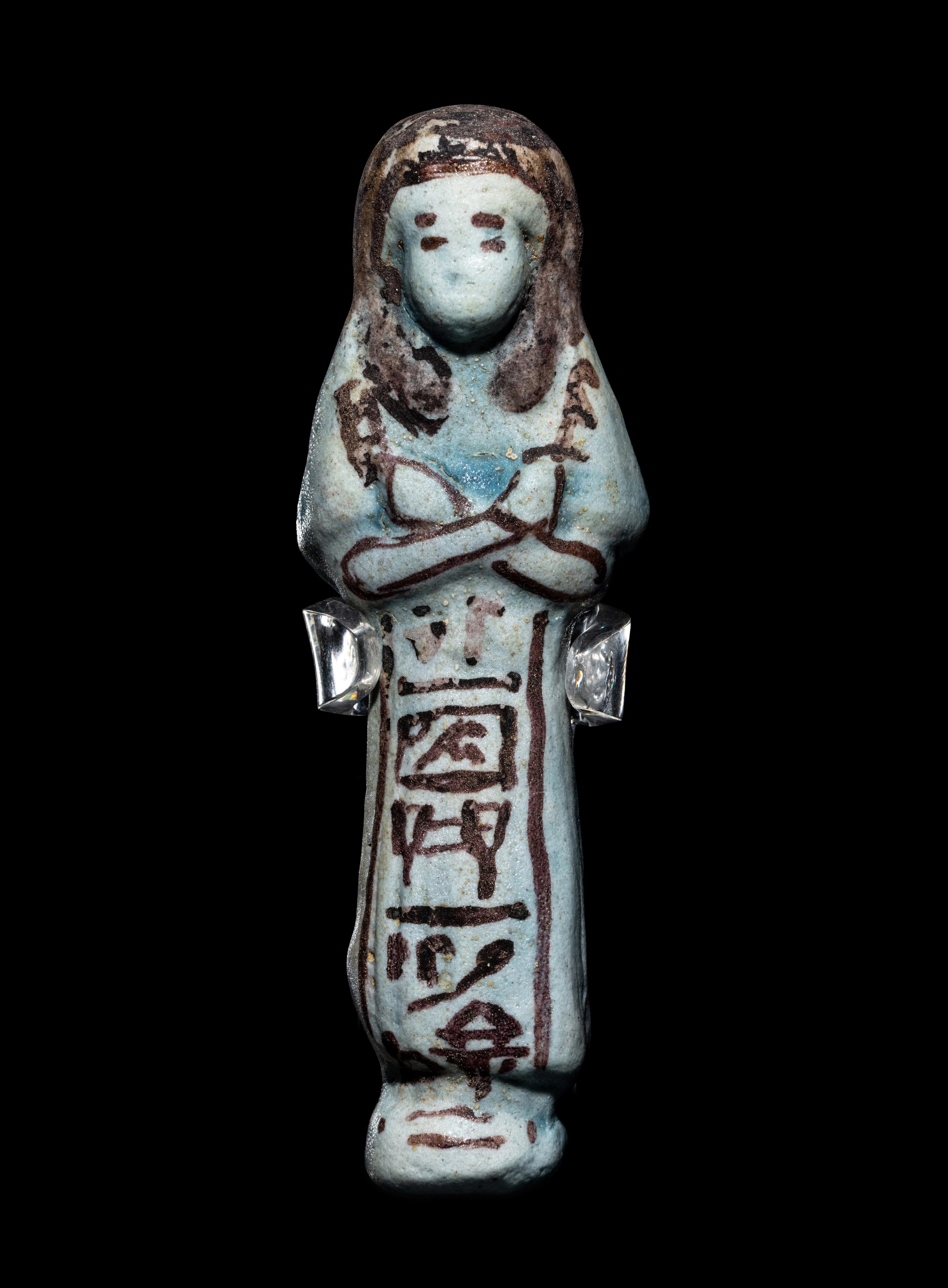 An Egyptian Faience Ushabti of Meritamun