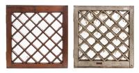 A Pair of Frank Lloyd Wright Designed Windows from the Francis Woolley House, Oak Park, IL Height 24 3/4 x width 23 1/2 inches. — LATE 19TH CENTURY