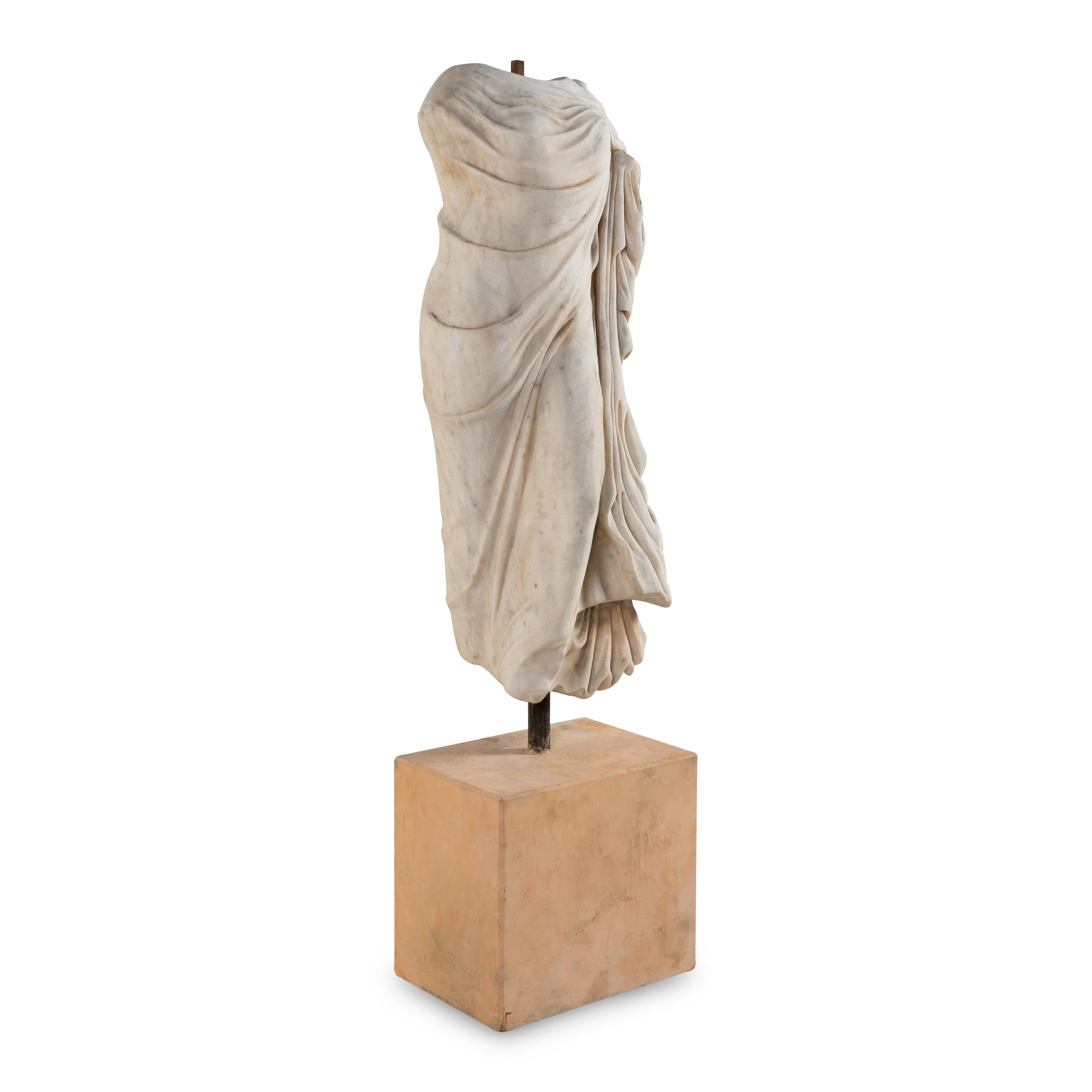 A Large Italian Marble Female Torso