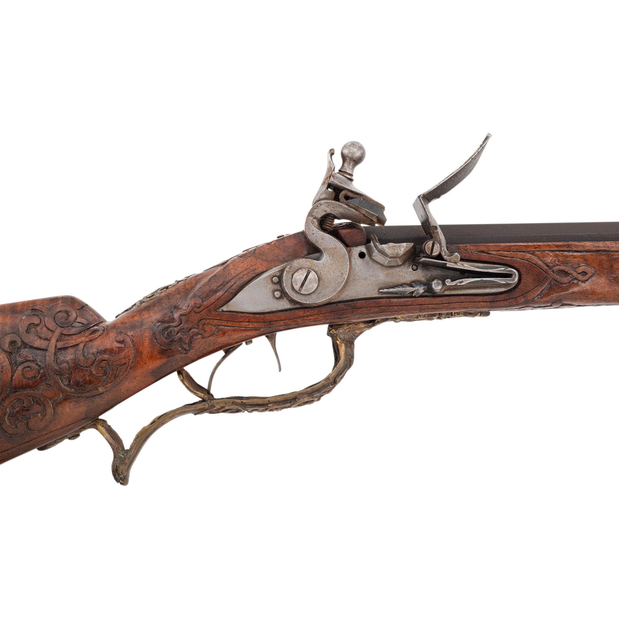 Contemporary Flintlock Jaeger Rifle after Georg Keiser of Vienna