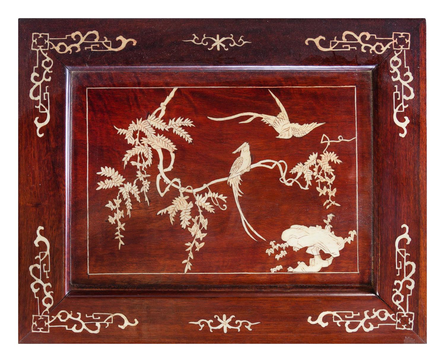 A Set of Four Chinese Hardwood Nesting Tables