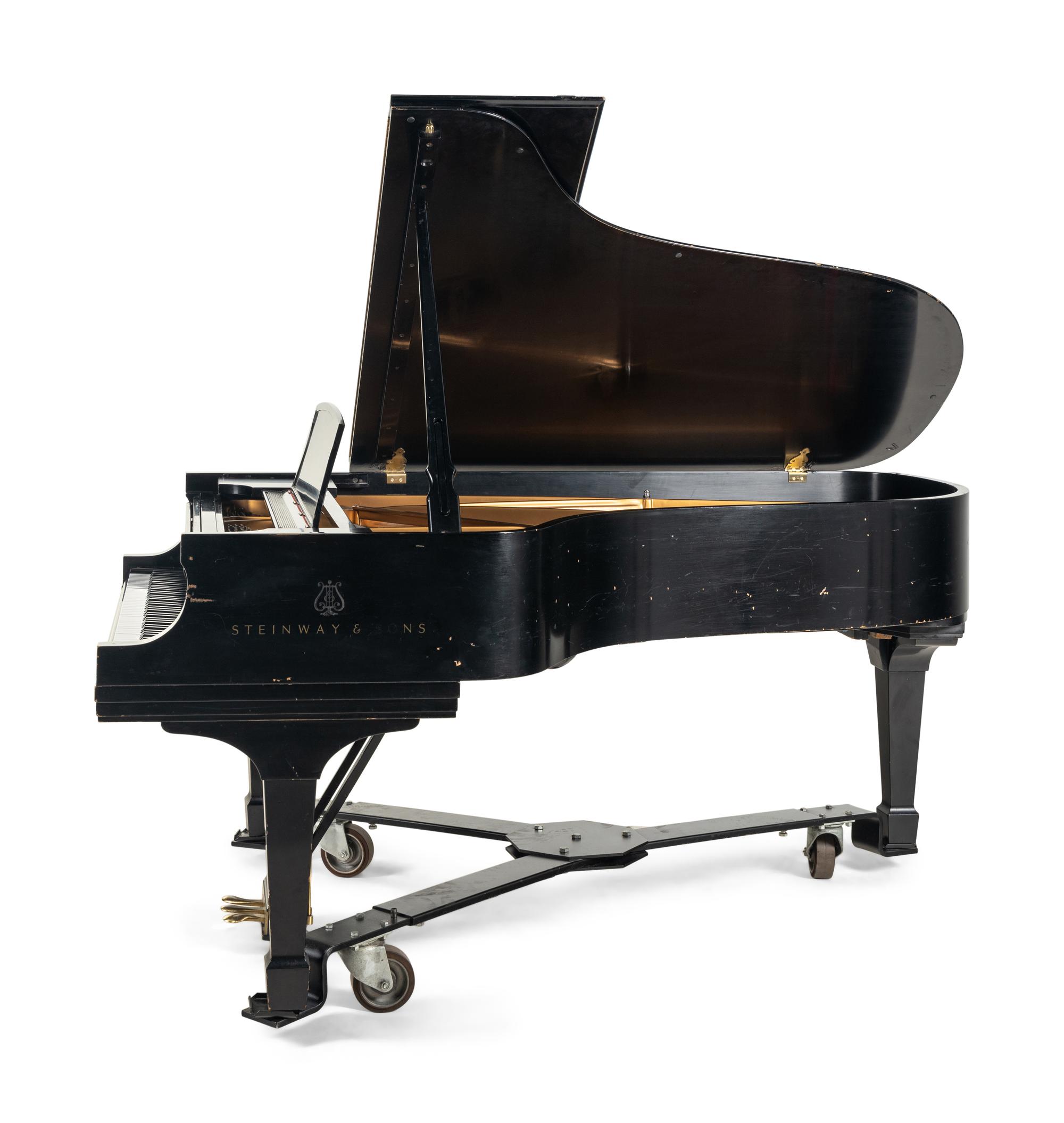 A Steinway and Sons Ebonized Grand Piano