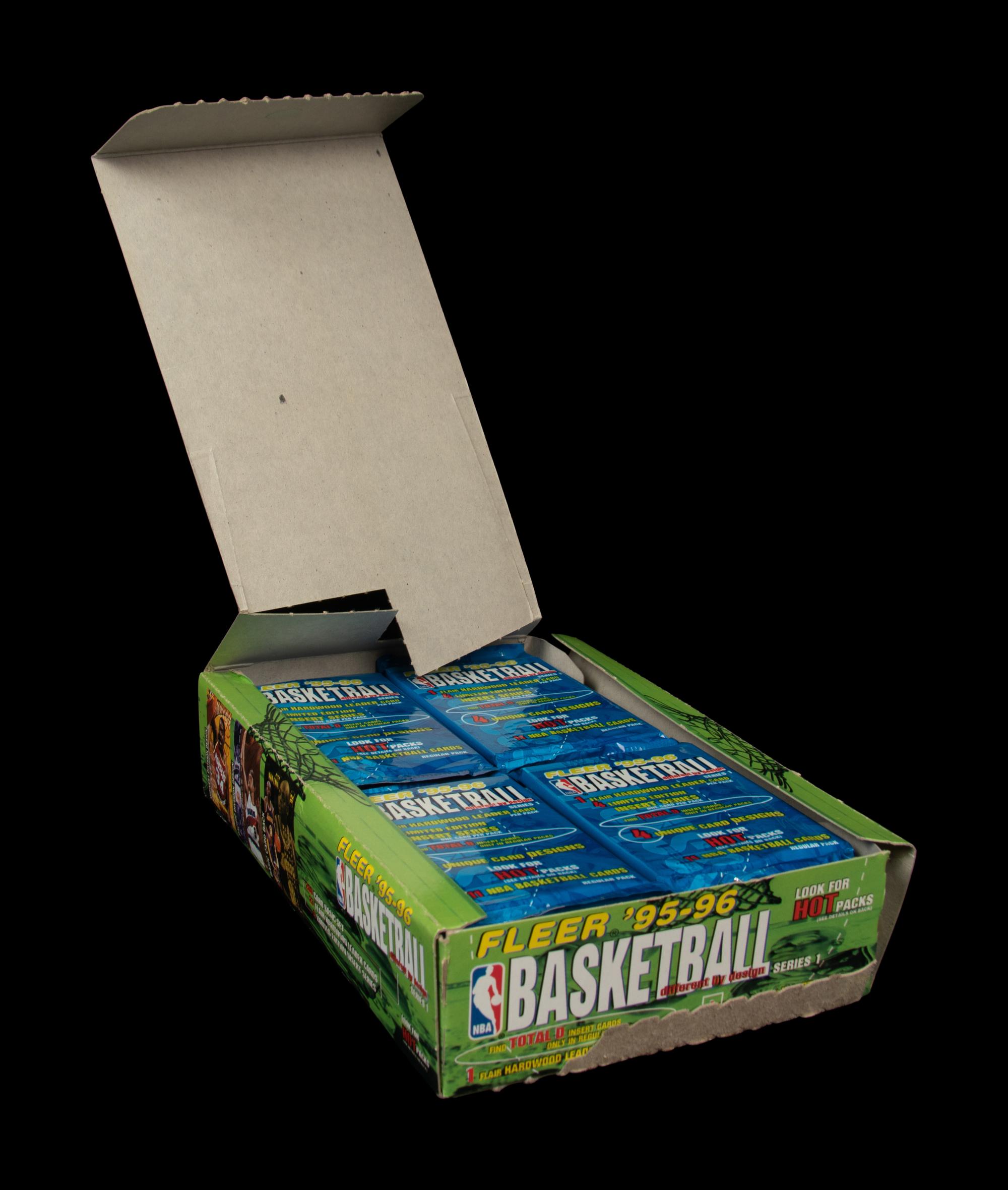 A Retail Box of 1995-96 Fleer Series 1 Basketball Cards