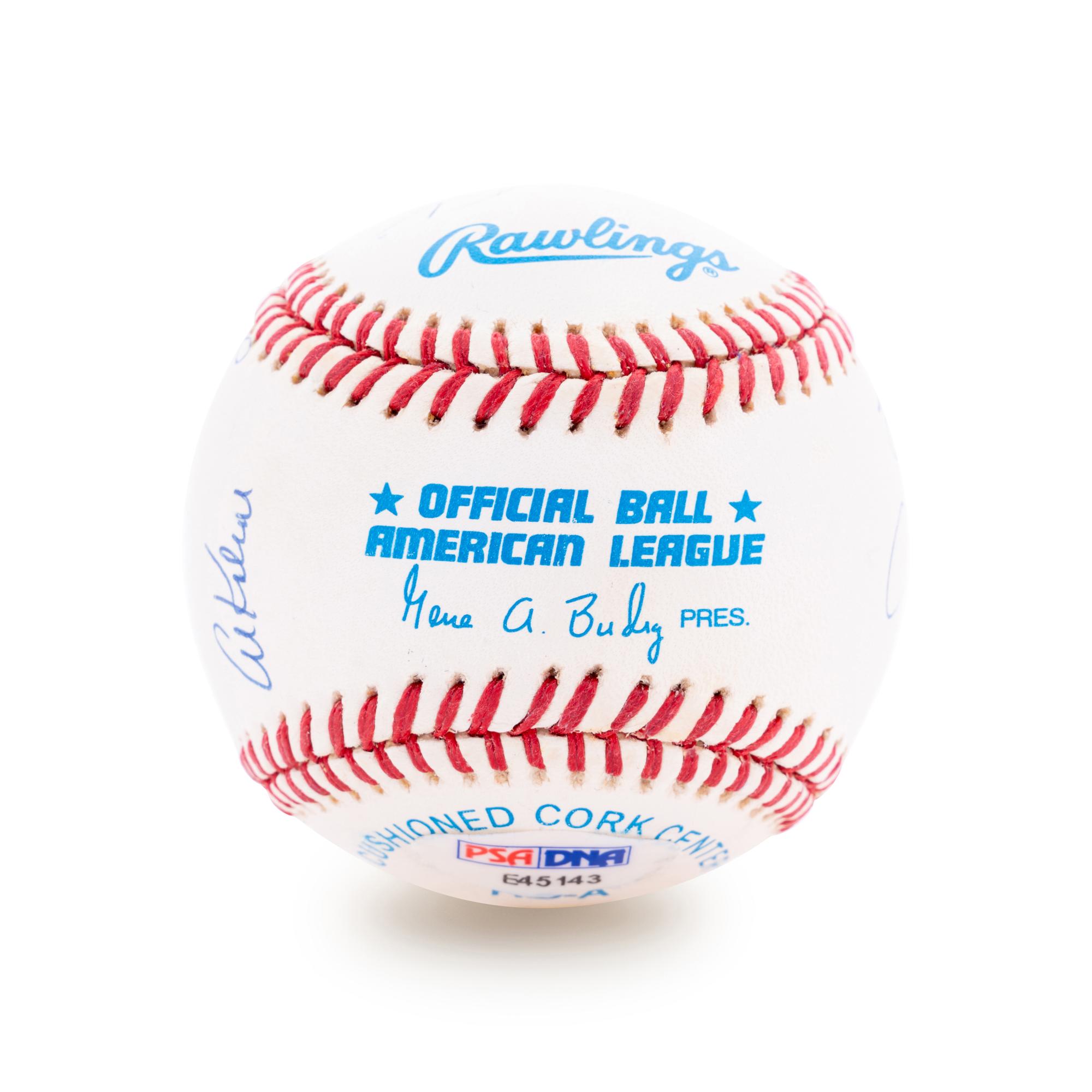 A 3,000 Hit Club Signed Baseball Featuring 12 Autographs (PSA)