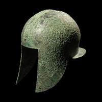 An Illyrian Bronze Helmet Incised with Two Horse Heads