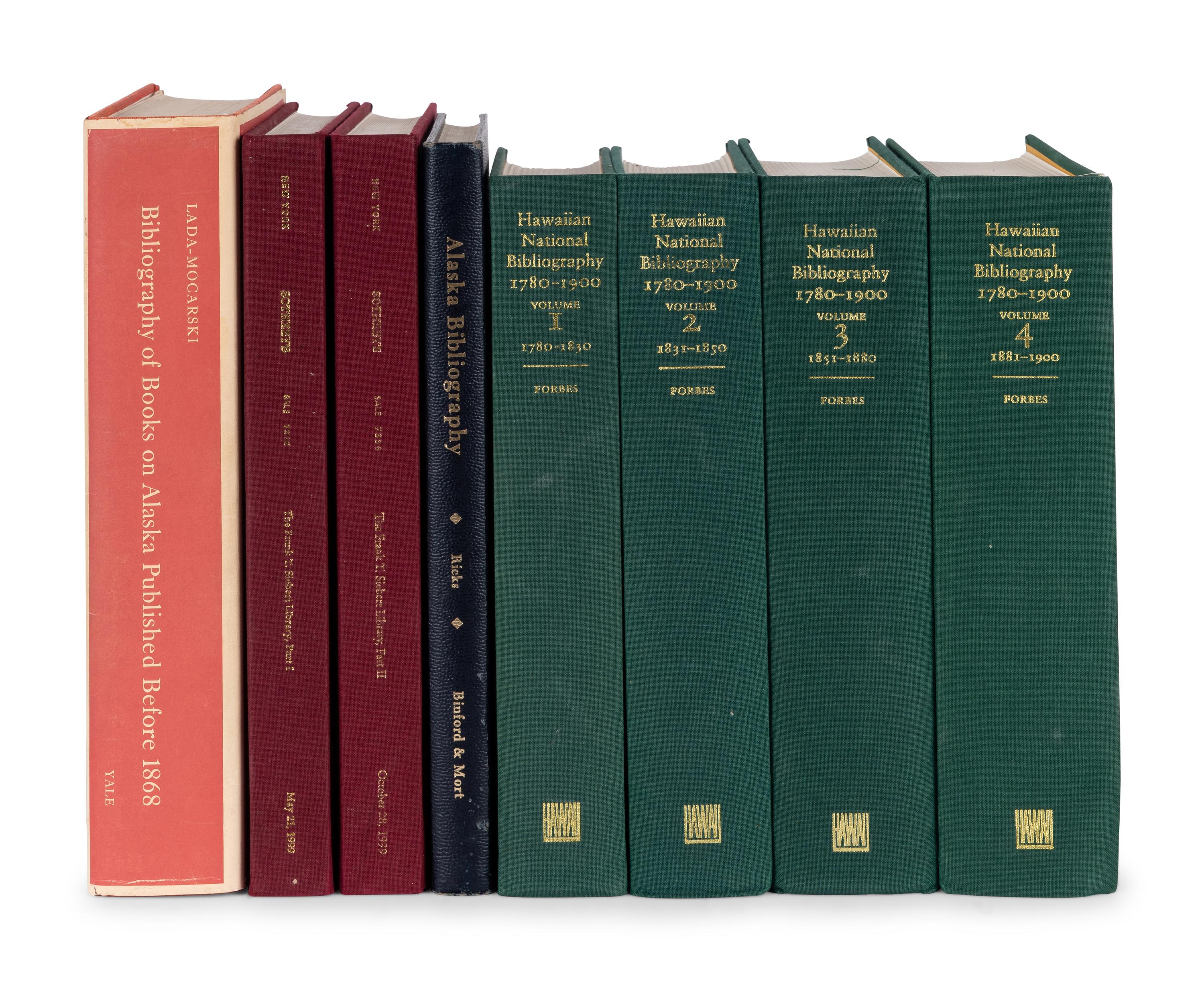 [AMERICANA -- BIBLIOGRAPHIES]. A group of 7 works, comprising: