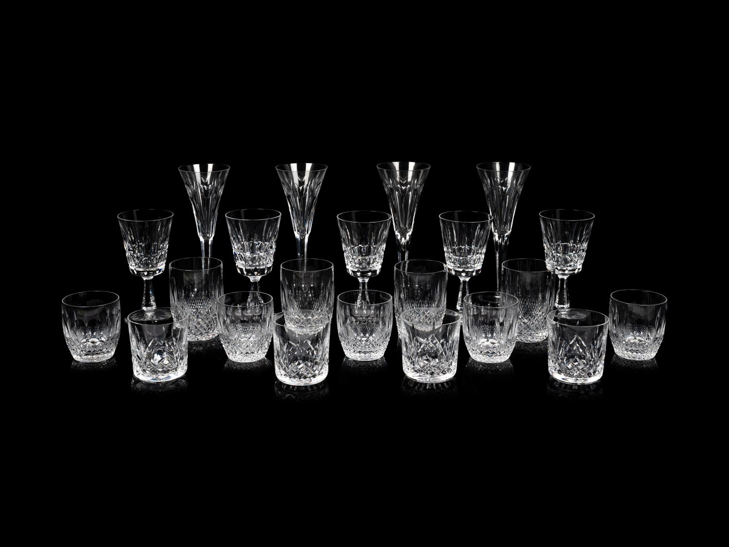 A Group of Waterford Cut Glass Stemware