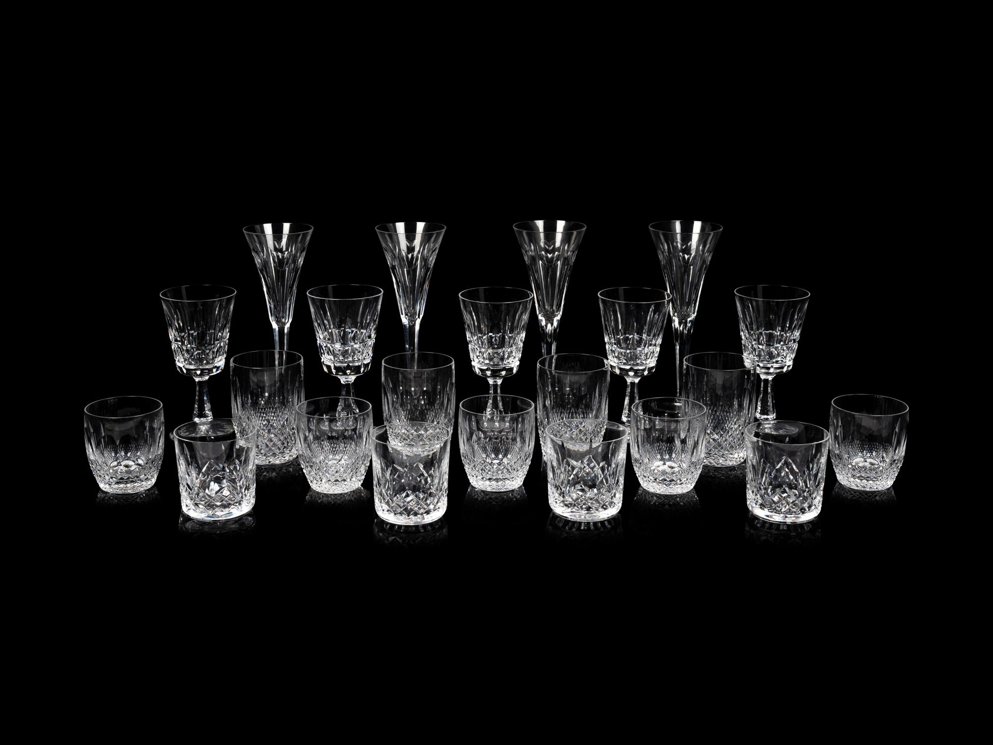 A Group of Waterford Cut Glass Stemware