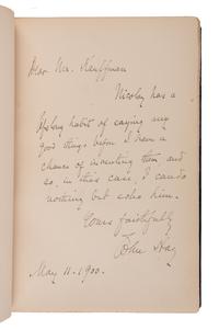 Abraham Lincoln [LINCOLN, Abraham (1809–1865)]. NICOLAY, John G. and John HAY. Abraham Lincoln: A History . New York: The Century Co., 1890.