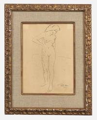 Robert Henri (American, 1865-1929) - Standing Female Nude