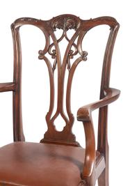 A Pair of George III Style Mahogany Armchairs