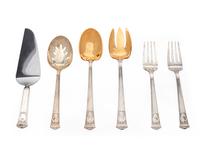 A Set of Six American Silver Serving Items — Tiffany & Co., New York, NY, Mid 20th Century
