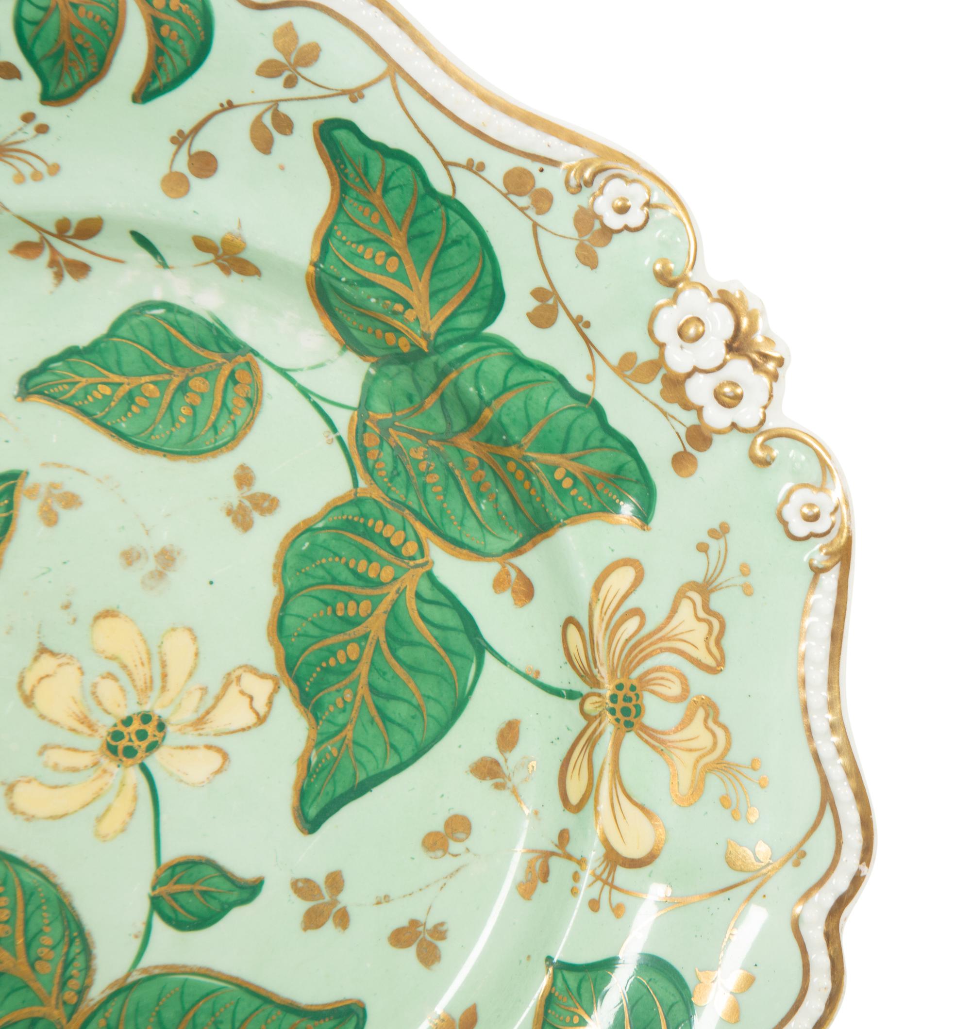 Two Pairs of English Porcelain Plates