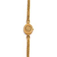 BAUME AND MERCIER, 18K YELLOW GOLD AND DIAMOND WRISTWATCH