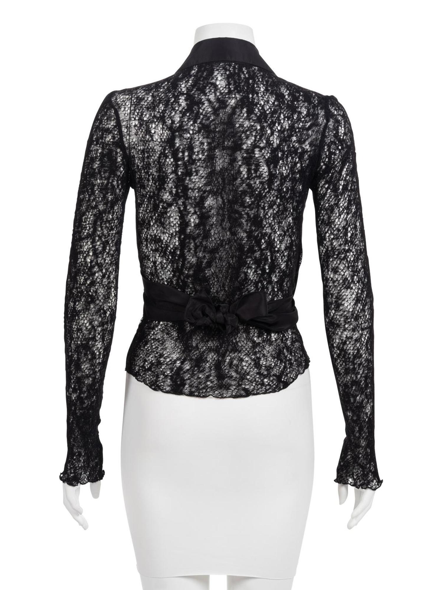 Alexander McQueen Ruffled Top & Lace Jacket, 1990-2000s