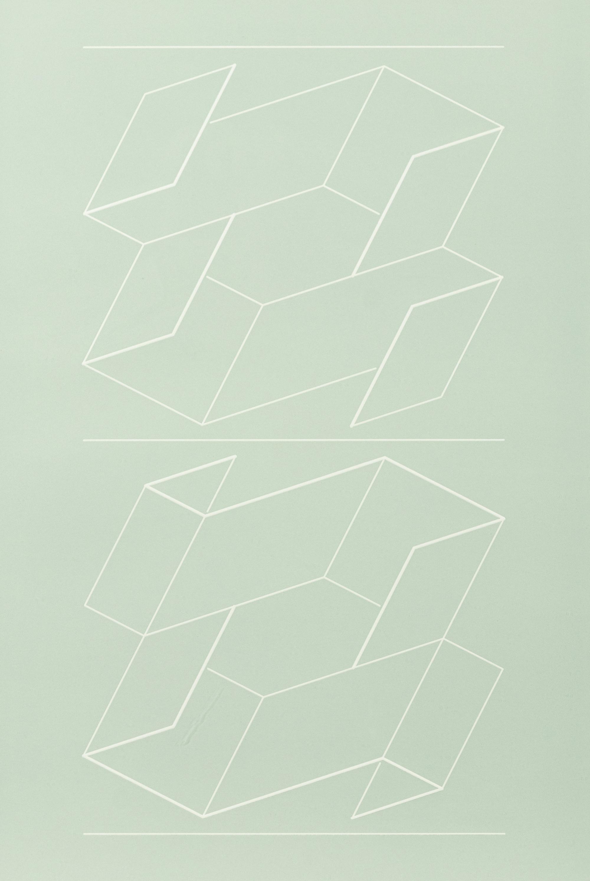 White Embossing on Gray: I-X (complete series)