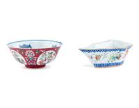 Two Chinese Famille Rose Porcelain Bowls