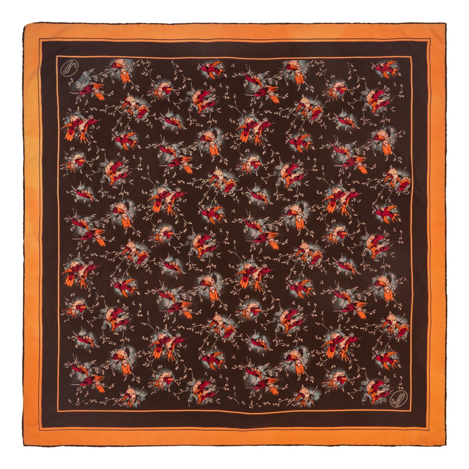 Four Designer Silk Scarves